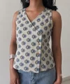 K 1111 By Naisha Printed Cotton Western Ladies Top